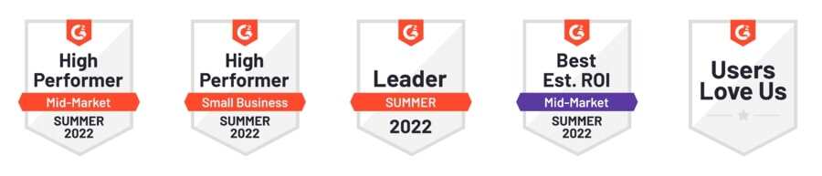 5 G2 Badges Summer