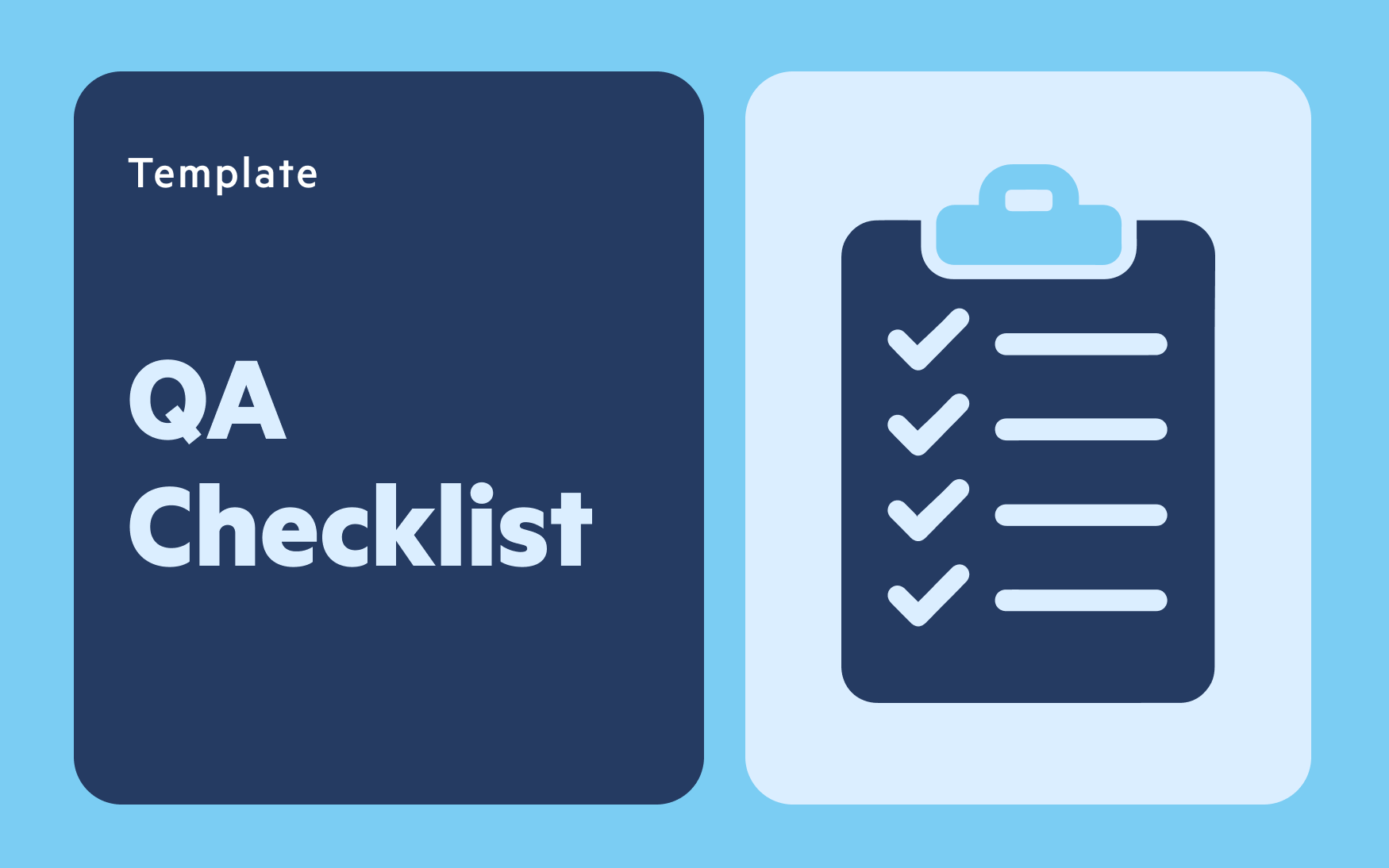 qa checklist template